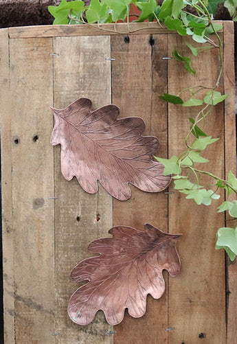 oak leaf wall plaque