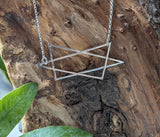 Sterling silver Abstract star pendant