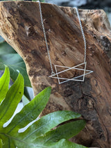 Sterling silver Abstract star pendant