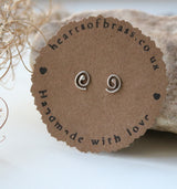 Swirl stud earrings