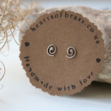 Swirl stud earrings