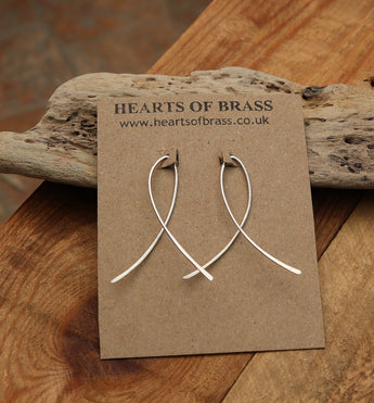 contemporary sterling silver loops