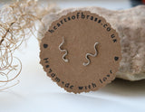 Snake stud earrings