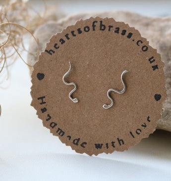 Snake stud earrings