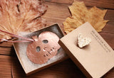 Copper Halloween pumpkin decoration
