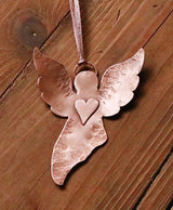 Copper angel decoration, keepsake
