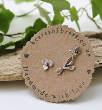 Flower and vine studs
