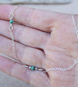 Boulder creek turquoise anklet