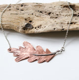 Oak leaf pendant necklace