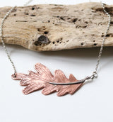 Oak leaf pendant necklace