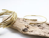 Stacking Brass open bangles