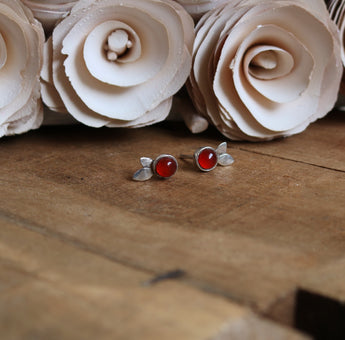 cherry red studs
