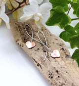 Copper heart loops