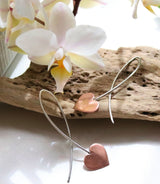 Copper heart loops