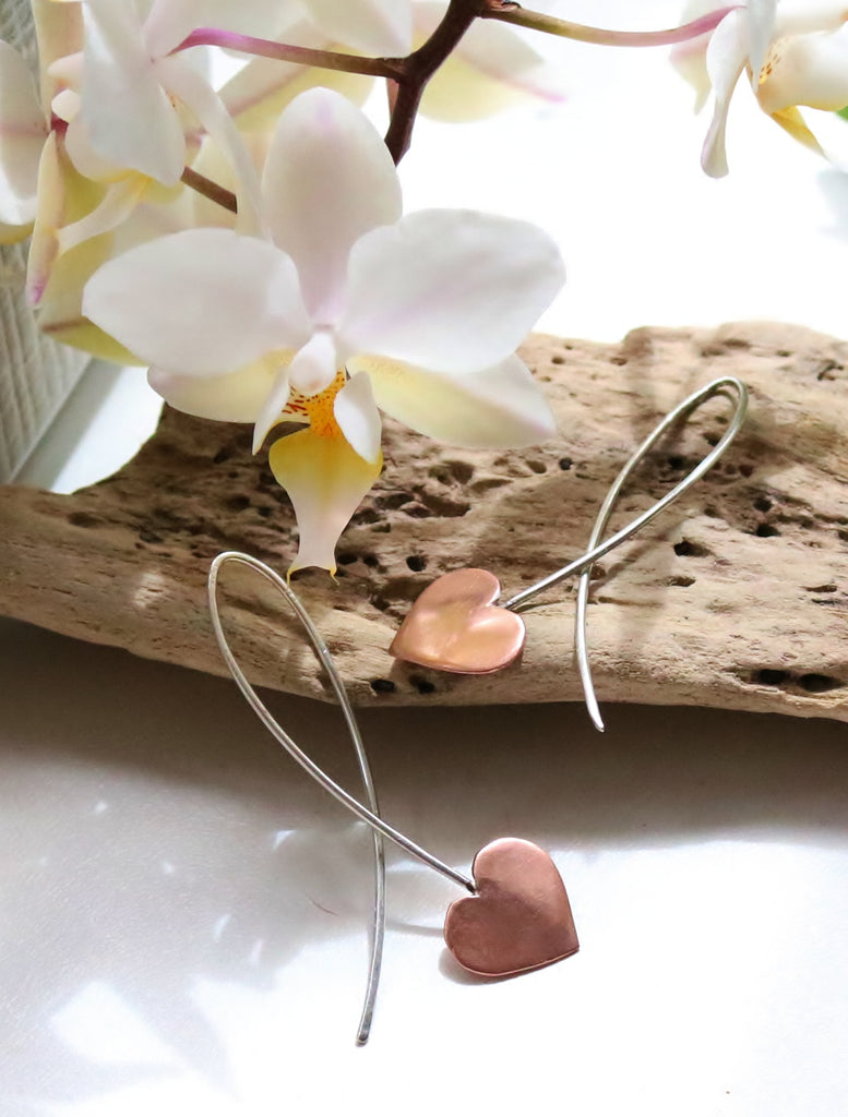 Copper heart loops – hearts of brass