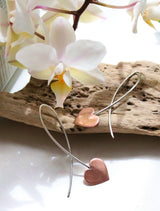 Copper heart loops