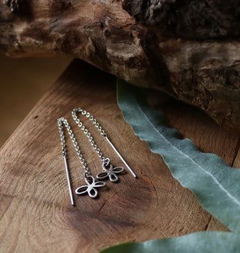 Butterfly threader earrings