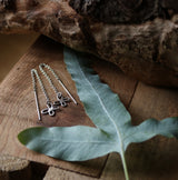 Butterfly threader earrings