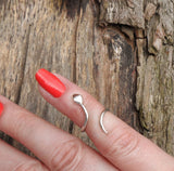 Sterling silver snake toe/midi ring
