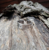 Hammered sterling silver toe ring. 5mm