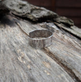 Hammered sterling silver toe ring. 5mm