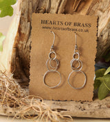 Sterling silver multiple hoop earrings