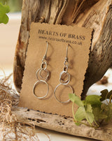 Sterling silver multiple hoop earrings