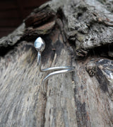Sterling silver snake toe/midi ring