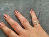 Love heart ring