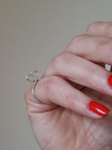 Twisted heart ring