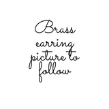 Copper or Brass star earrings