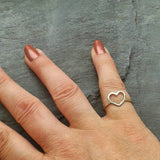 Love heart ring