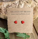 Small enamel hearts. ( various colours )