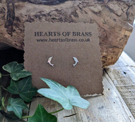 Dolphin stud earrings