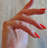9 ct real solid gold skinny/midi ring