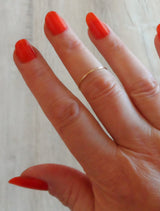 9 ct real solid gold skinny/midi ring