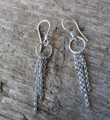 Handmade chain earrings
