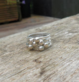 Sterling silver or copper dot rings